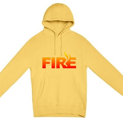 Funny Fire Halloween Costume Family Matching Premium Pullover Hoodie