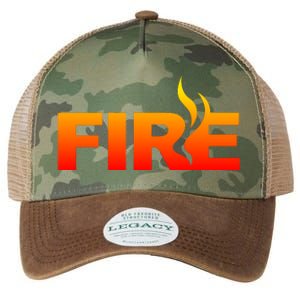 Funny Fire Halloween Costume Family Matching Legacy Tie Dye Trucker Hat