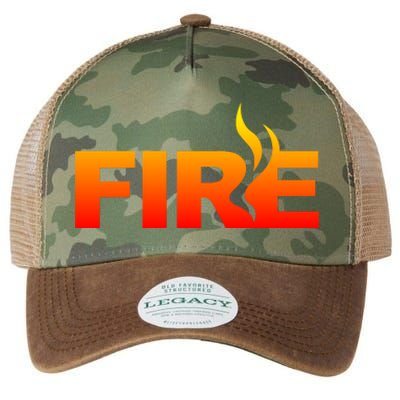 Funny Fire Halloween Costume Family Matching Legacy Tie Dye Trucker Hat