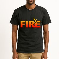Funny Fire Halloween Costume Family Matching Tall T-Shirt