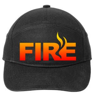 Funny Fire Halloween Costume Family Matching 7-Panel Snapback Hat