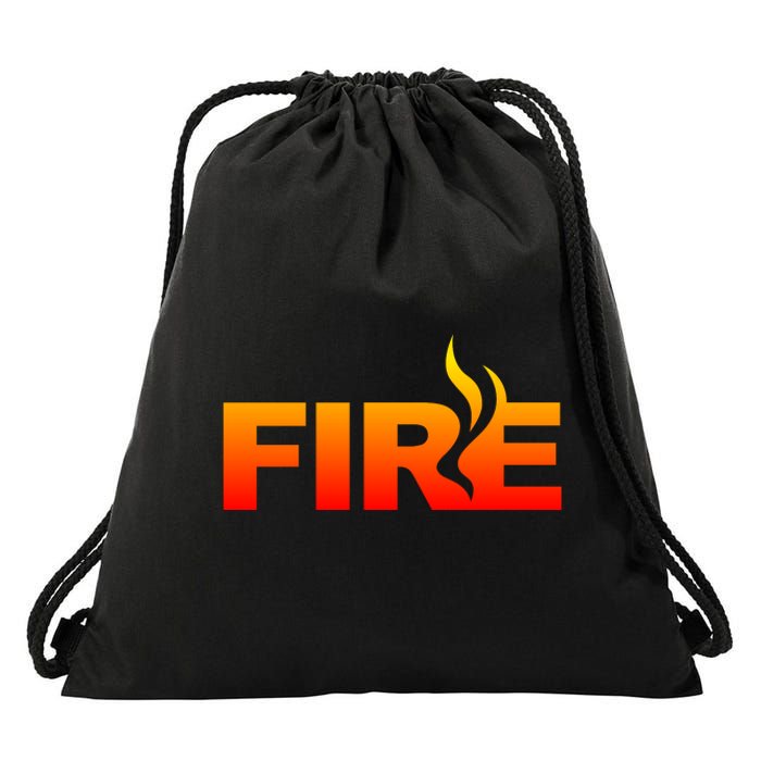 Funny Fire Halloween Costume Family Matching Drawstring Bag