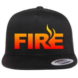 Funny Fire Halloween Costume Family Matching Flat Bill Trucker Hat