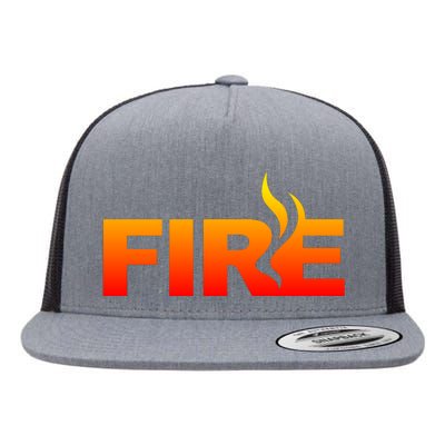 Funny Fire Halloween Costume Family Matching Flat Bill Trucker Hat