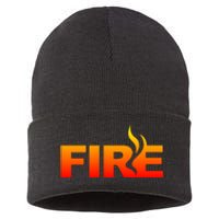 Funny Fire Halloween Costume Family Matching Sustainable Knit Beanie