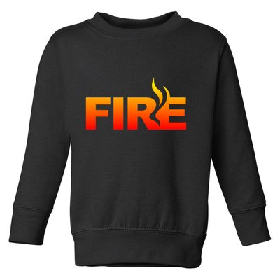 Funny Fire Halloween Costume Family Matching Toddler Sweatshirt