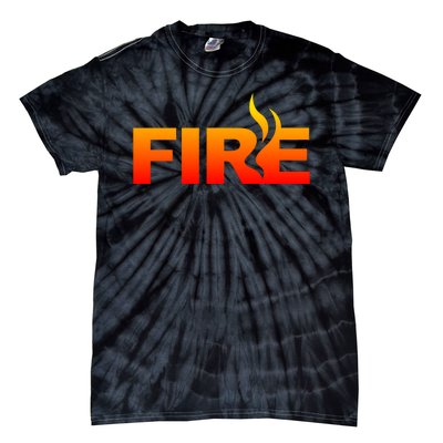 Funny Fire Halloween Costume Family Matching Tie-Dye T-Shirt