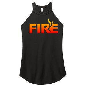 Funny Fire Halloween Costume Family Matching Women’s Perfect Tri Rocker Tank