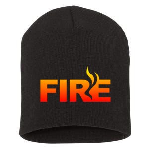 Funny Fire Halloween Costume Family Matching Short Acrylic Beanie