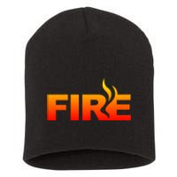 Funny Fire Halloween Costume Family Matching Short Acrylic Beanie