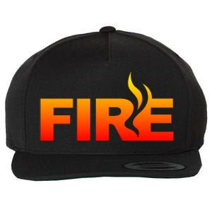 Funny Fire Halloween Costume Family Matching Wool Snapback Cap