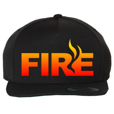 Funny Fire Halloween Costume Family Matching Wool Snapback Cap