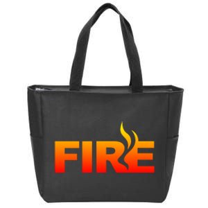 Funny Fire Halloween Costume Family Matching Zip Tote Bag