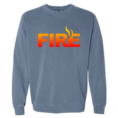 Funny Fire Halloween Costume Family Matching Garment-Dyed Sweatshirt