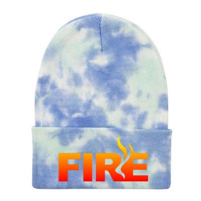 Funny Fire Halloween Costume Family Matching Tie Dye 12in Knit Beanie