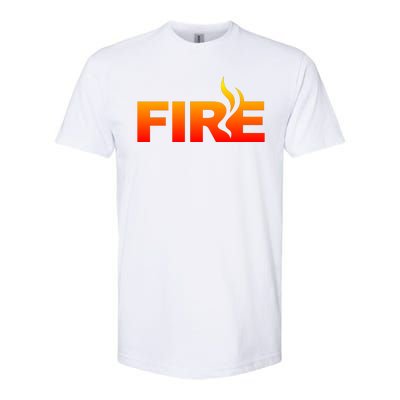 Funny Fire Halloween Costume Family Matching Softstyle® CVC T-Shirt