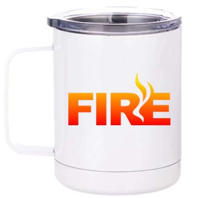 Funny Fire Halloween Costume Family Matching 12 oz Stainless Steel Tumbler Cup