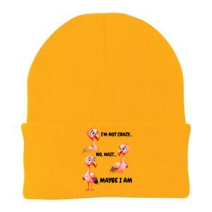 Funny Flamingo Humor Knit Cap Winter Beanie