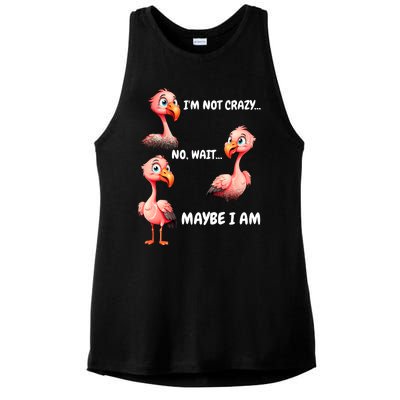 Funny Flamingo Humor Ladies PosiCharge Tri-Blend Wicking Tank