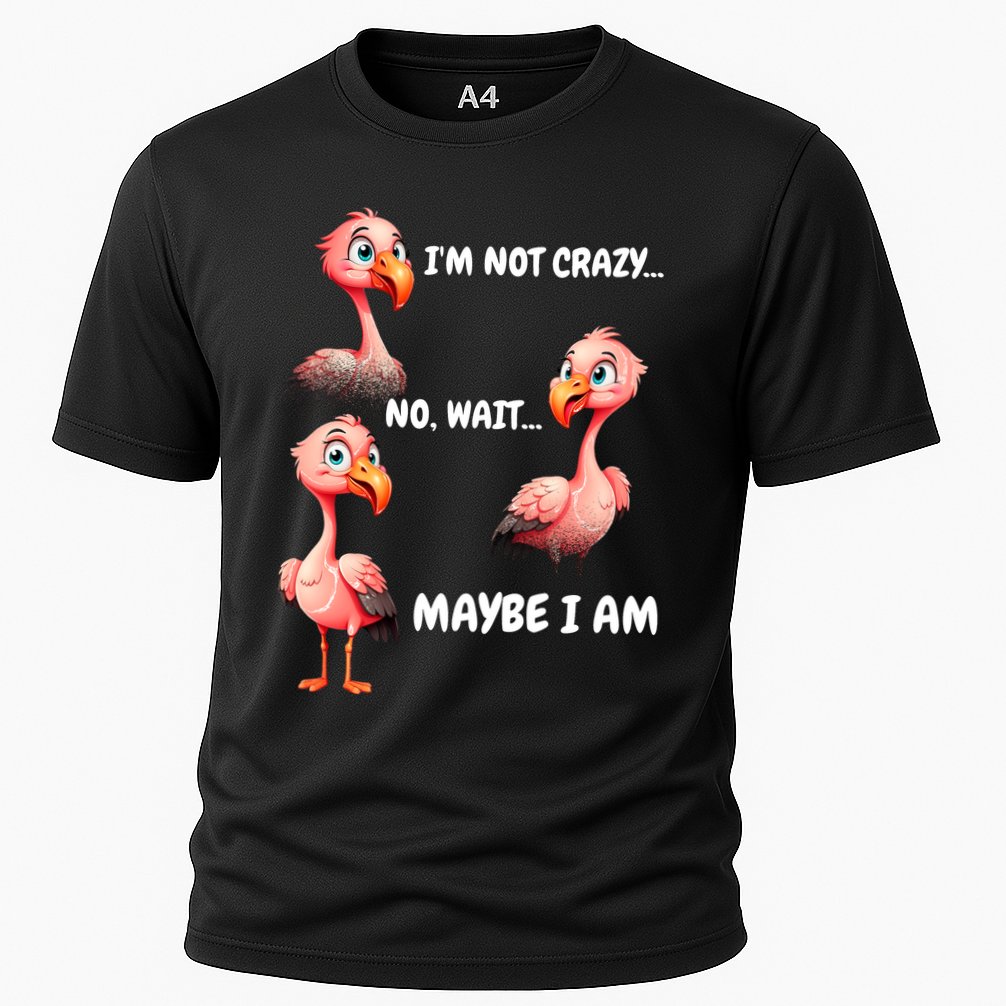 Funny Flamingo Humor Cooling Performance Crew T-Shirt