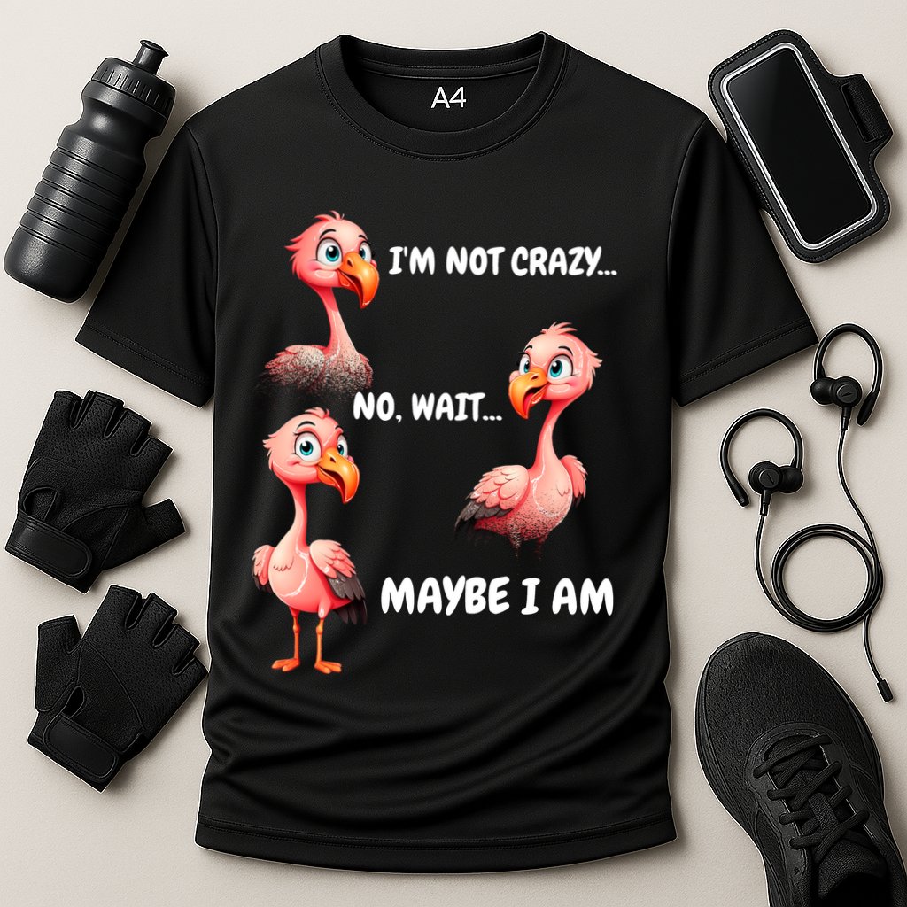 Funny Flamingo Humor Cooling Performance Crew T-Shirt
