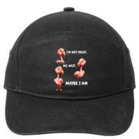 Funny Flamingo Humor 7-Panel Snapback Hat