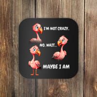 Funny Flamingo Humor Coaster