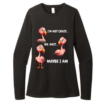 Funny Flamingo Humor Womens CVC Long Sleeve Shirt