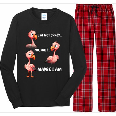 Funny Flamingo Humor Long Sleeve Pajama Set