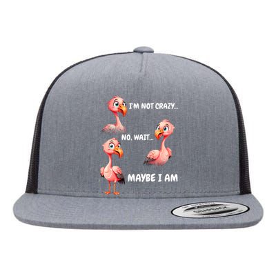 Funny Flamingo Humor Flat Bill Trucker Hat