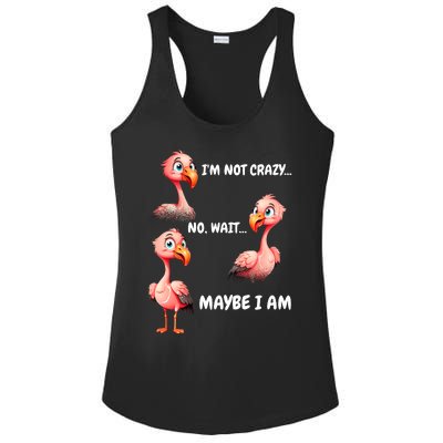 Funny Flamingo Humor Ladies PosiCharge Competitor Racerback Tank