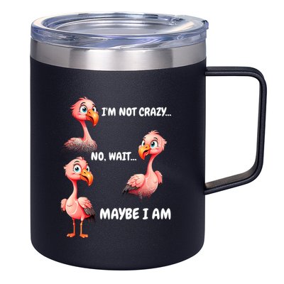 Funny Flamingo Humor 12oz Stainless Steel Coffee Mug