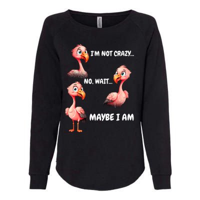 Funny Flamingo Humor Womens California Wash Sweatshirt