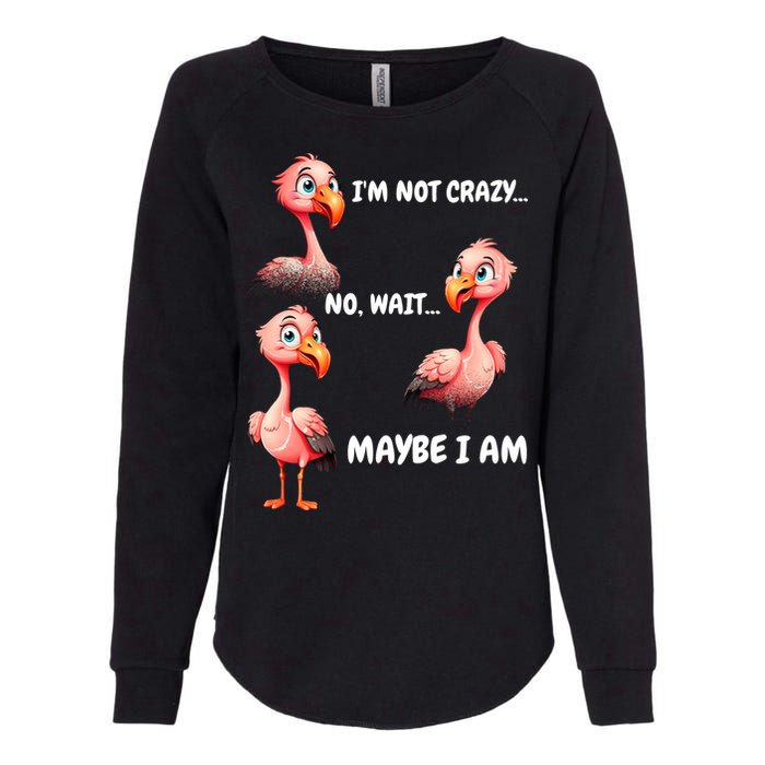 Funny Flamingo Humor Womens California Wash Sweatshirt