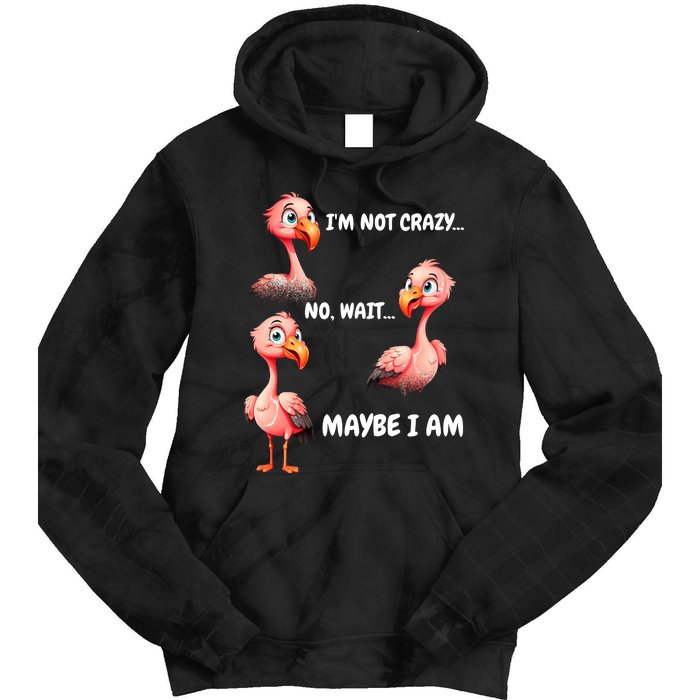 Funny Flamingo Humor Tie Dye Hoodie