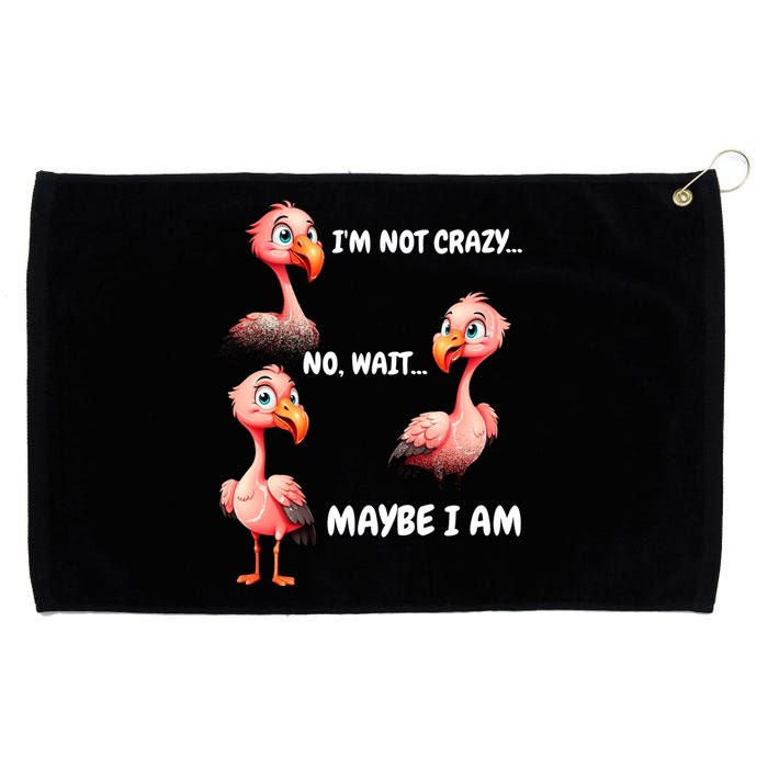 Funny Flamingo Humor Grommeted Golf Towel