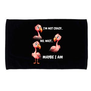 Funny Flamingo Humor Microfiber Hand Towel