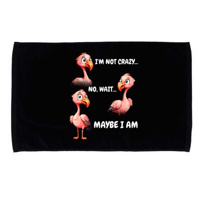 Funny Flamingo Humor Microfiber Hand Towel