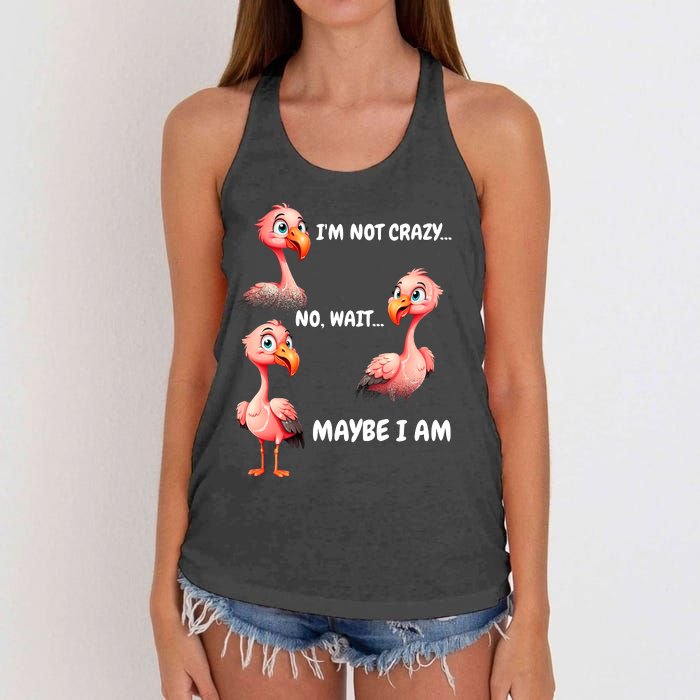 Funny Flamingo Humor Women's Knotted Racerback Tank