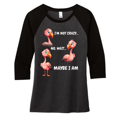 Funny Flamingo Humor Women's Tri-Blend 3/4-Sleeve Raglan Shirt