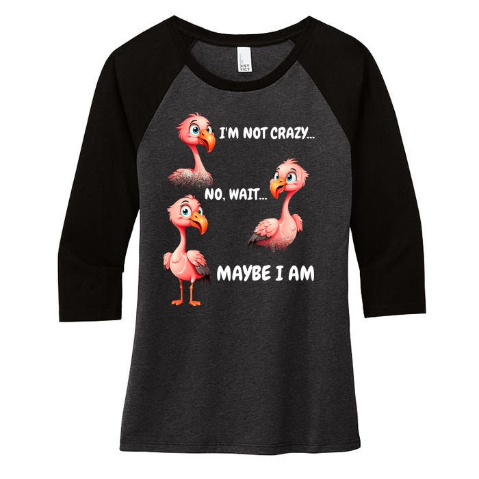 Funny Flamingo Humor Women's Tri-Blend 3/4-Sleeve Raglan Shirt