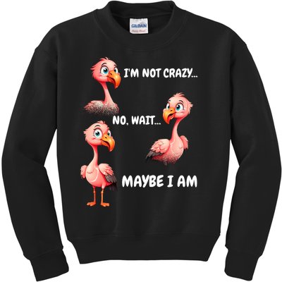 Funny Flamingo Humor Kids Sweatshirt