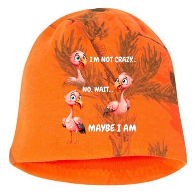 Funny Flamingo Humor Kati - Camo Knit Beanie