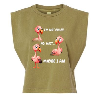 Funny Flamingo Humor Garment-Dyed Women's Muscle Tee