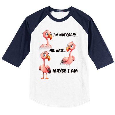 Funny Flamingo Humor Baseball Sleeve Shirt