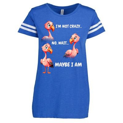 Funny Flamingo Humor Enza Ladies Jersey Football T-Shirt