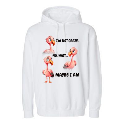 Funny Flamingo Humor Garment-Dyed Fleece Hoodie