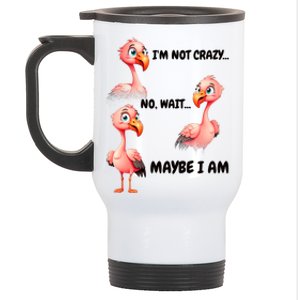 Funny Flamingo Humor Stainless Steel Travel Mug