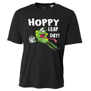 Funny Frog Hoppy Leap Day February 29 Leap Year Birthday Cooling Performance Crew T-Shirt