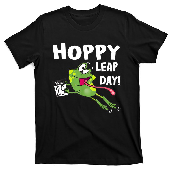 Funny Frog Hoppy Leap Day February 29 Leap Year Birthday T-Shirt